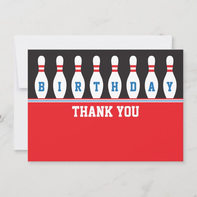 Tack för födelsedagsfesten kort (Framsida)