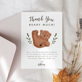 Tack för Födelsedagsfesten Unge Bear Boy