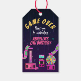 Tack för födelsedagsfirande av spel och arkad presentetikett