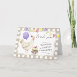 Tack för födelsedagsfirande för Little Cute Chick