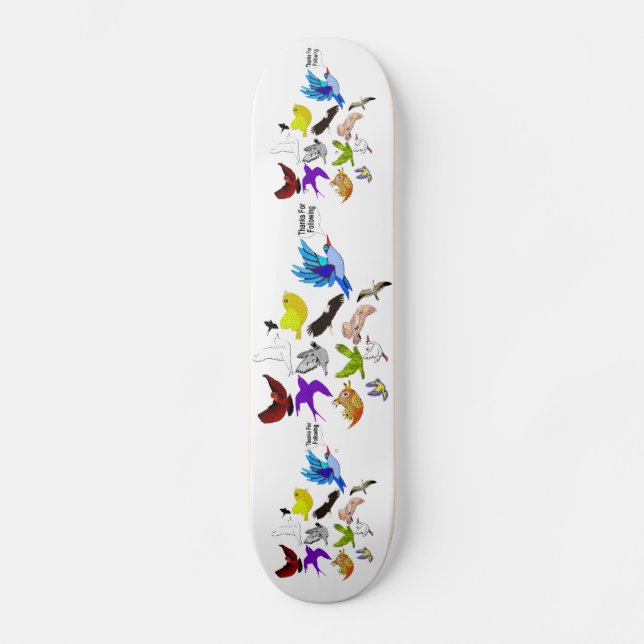 Tack för följande Skateboard (Framsida)