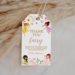 Tack för för Blommigt för barn med magiska mejeri Presentetikett
