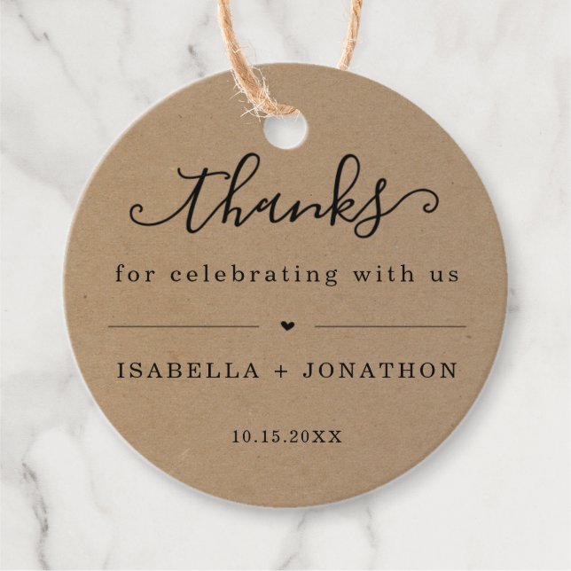 Tack för Förmånsetiketter Gåvor Etiketter (Framsida)