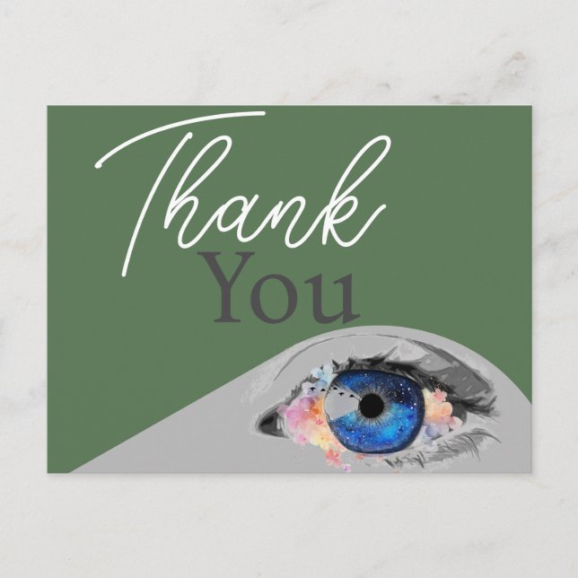 Tack för förnyad syn vykort (Framsida)