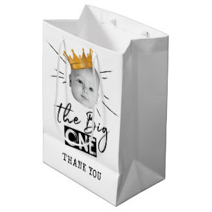 Tack för första födelsedag Modern Photo Black Whit