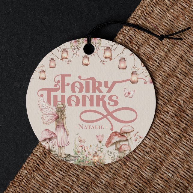 Tack för första Födelsedagsfestens tema Anpassning Gåvor Etiketter (Skapare uppladdad)