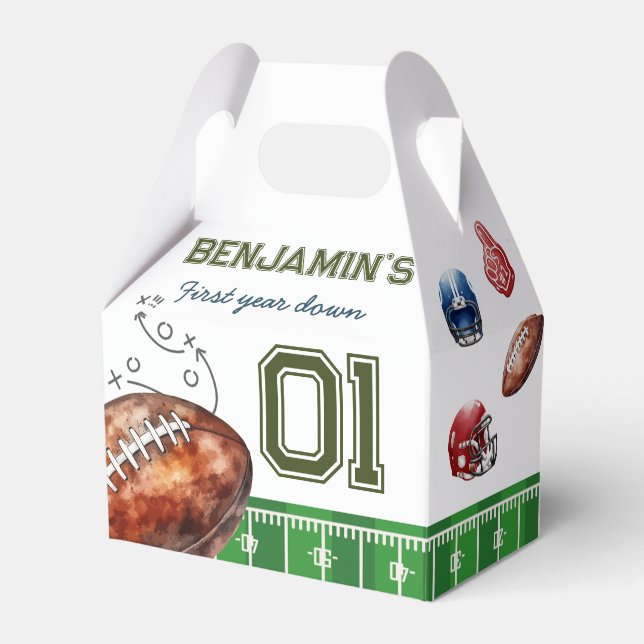 Tack för fotboll Födelsedagsfest Presentaskar (Framsidan Sidan)