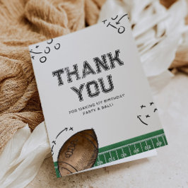 Tack för fotbolls-Födelsedagsfesten Kort