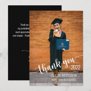 Tack för fotopatecknet i Eleganten Studenten Kort