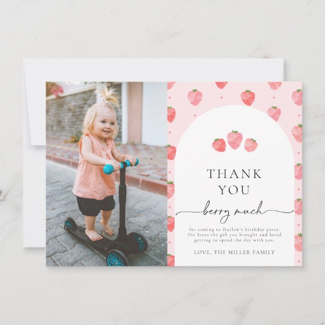 Tack för fotopatron inbjudningar (Framsida)