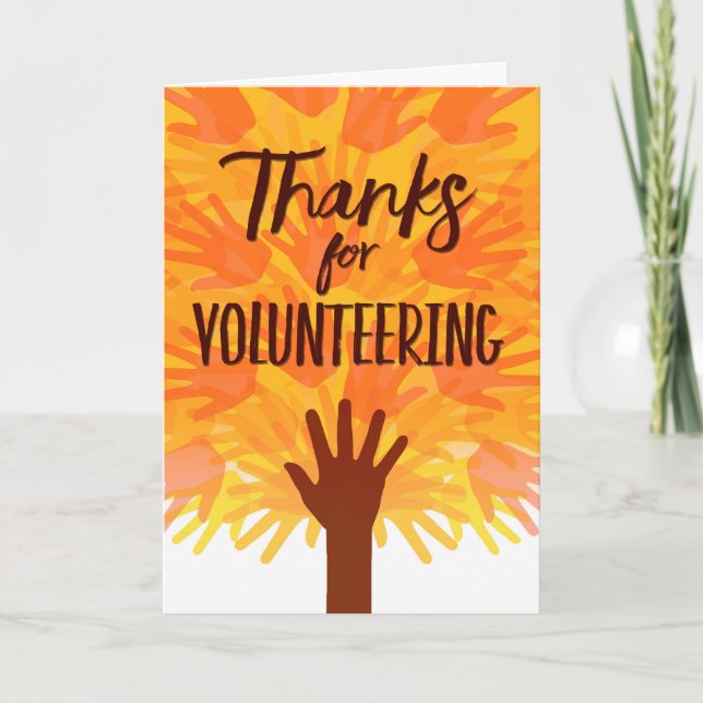 Tack för frivilligarbete, Volunteer Händer (Framsida)