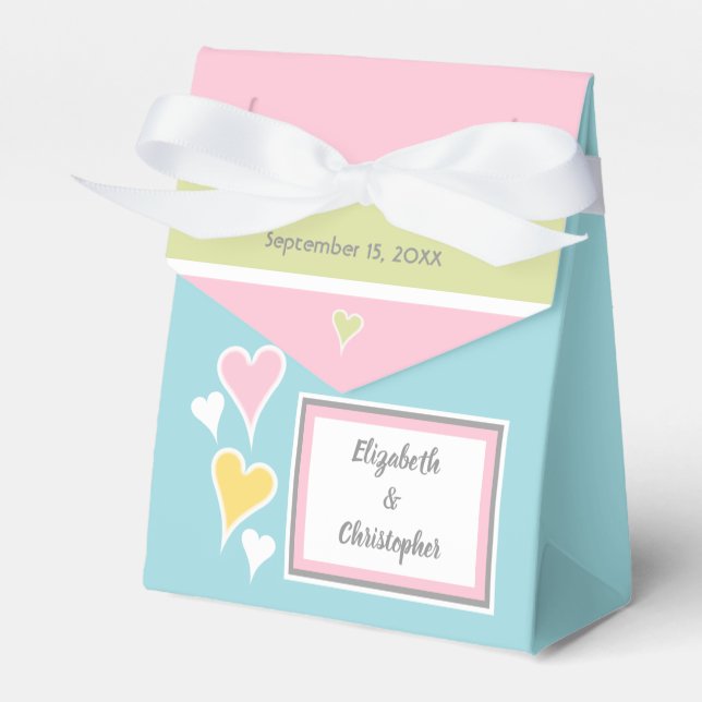 Tack för gästen shabby chic Bröllop Presentaskar (Framsidan Sidan)