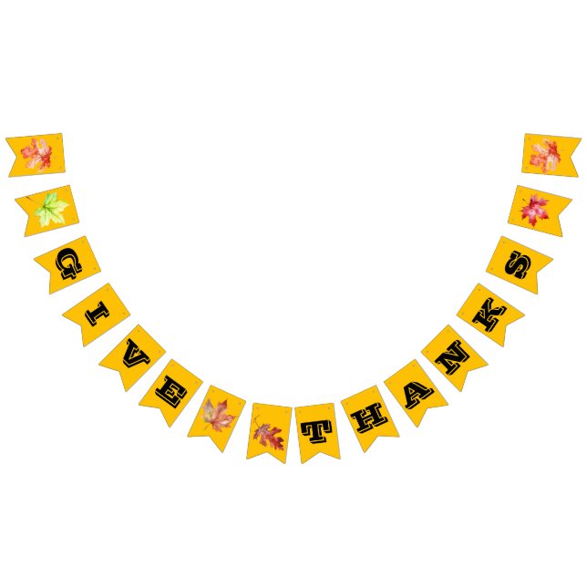 "Tack för Ge" - fall/Thanksgiving Vimplar (Alla)