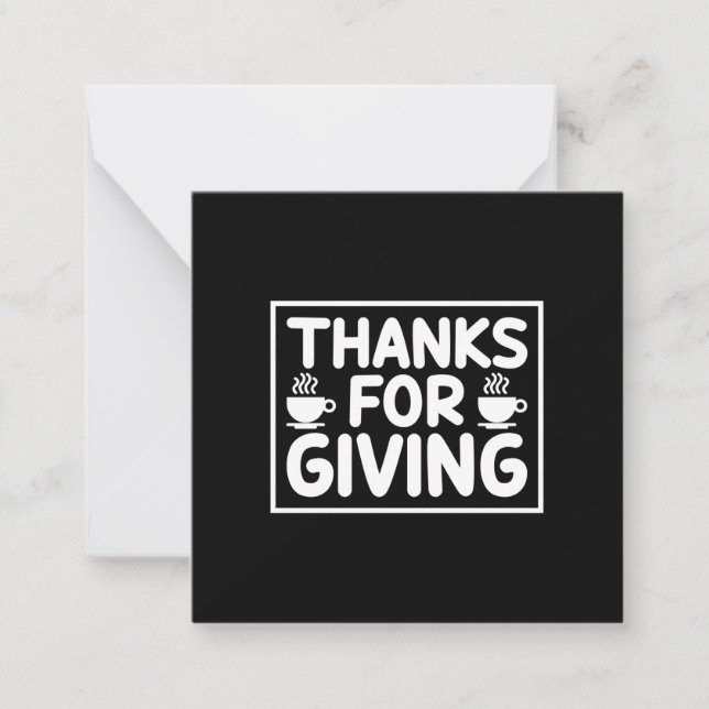 Tack för Ge kaffekonst Anteckningskort (Framsida)