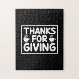 Tack för Ge kaffekonst Pussel