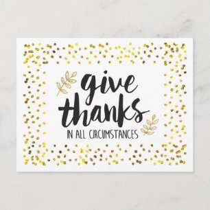 Tack för ge under alla omständigheter, vykort