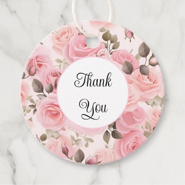 Tack för Gift-Märkre Gåvor Etiketter (Framsida)