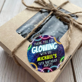 Tack för glöd med glöd från USA i Mörken Runt Klistermärke