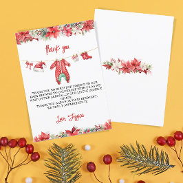 Tack för God jul Little Baby Shower Inbjudningar