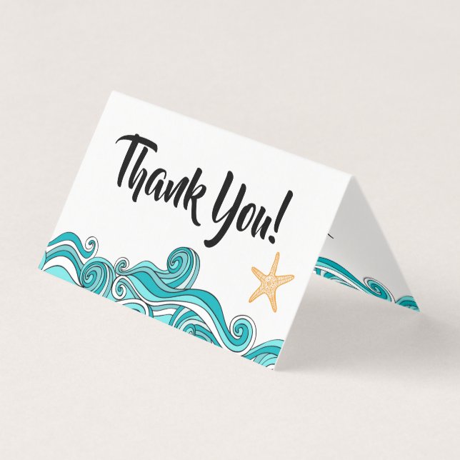 Tack för godkännande av stjärnfiskstorik kort (Framsida)