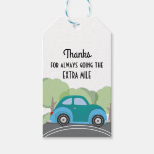 Tack för Going Extra Mile Presentetikett