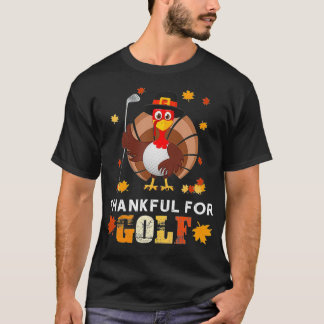 Tack för Golf Turkey Golfer Funny Gift T Shirt