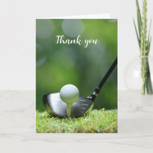 Tack för Golfing Golfer Golf Fitness Sport Kort