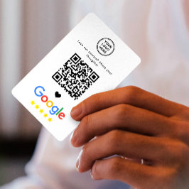 Tack för Google Review QR-kod Visitkort
