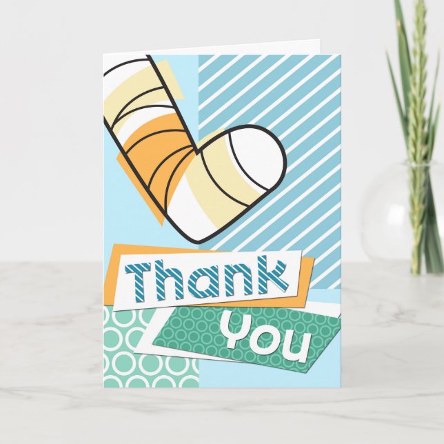 Tack för Gråskgåendet - Leg in Cast Kort (Framsida)