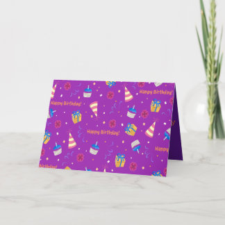 Tack för Grattis på födelsedagen-bubblan 3 Kort