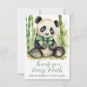 Tack för gratulationen Baby Panda Björn Baby Showe Kort