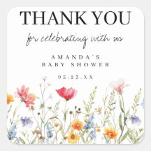 Tack för gratulationer till Wildflower Baby Shower