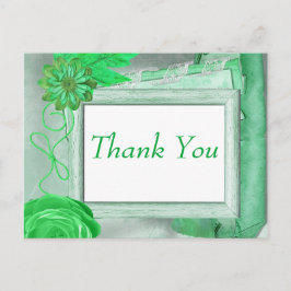 Tack för Grönt av anpassningsbar Vykort