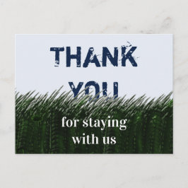 Tack för grönt gräs och himmel Gästuppskattning Vykort