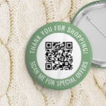 Tack för grönt och skanna mig kampanjkod QR Knapp<br><div class="desc">Knappen QR-kod för säljfrämjande småföretag med grönt gräns och egen QR-kod och anpassningsbar i en kurva runt QR-koden. Tack för att du personliger genom att klicka på knappen för att handla med din QR-kod och anpassningsbar.</div>