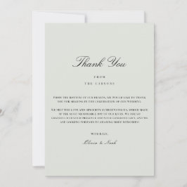 Tack för Grönten elegant Black & Sage