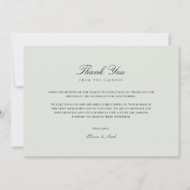 Tack för Grönten elegant Black & Sage