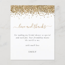 Tack för Guld Glitter Photo Möhippa