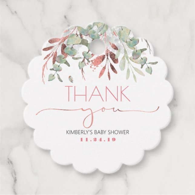 Tack för Guldet barn i ro Gåvor Etiketter (Framsida)