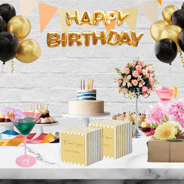 Tack för guldtexten och rand för 50-årsdagen presentaskar