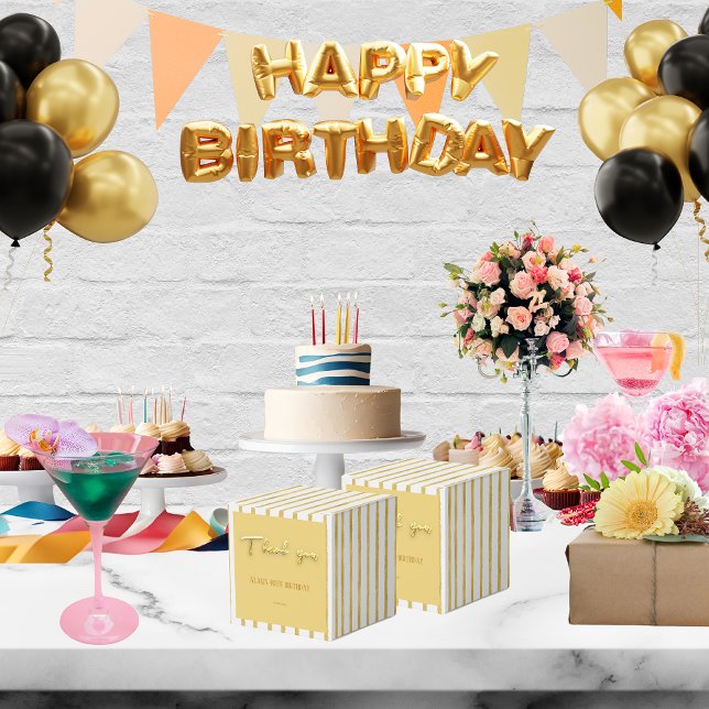 Tack för guldtexten och rand för 50-årsdagen presentaskar (Skapare uppladdad)