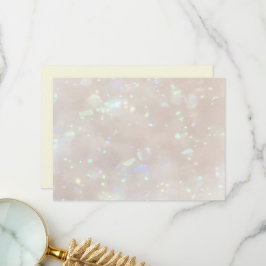 Tack för gulten Opal design och blek Kort