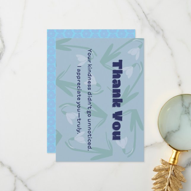 Tack för hälsningskort för kortdesign kort (Fram/Back In Situ)