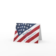 Tack för hälsningskortet Service Armed Forces Gree