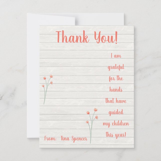 Tack för händer, handsjuvelerarens presentkort inbjudningar (Framsida)