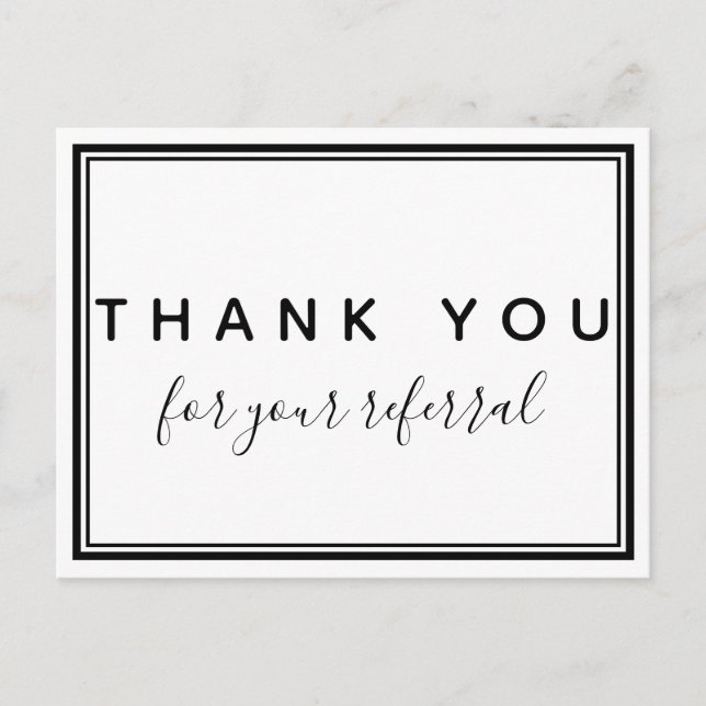 Tack för hänskjutningen, Chiropraktic Vykort (Framsida)