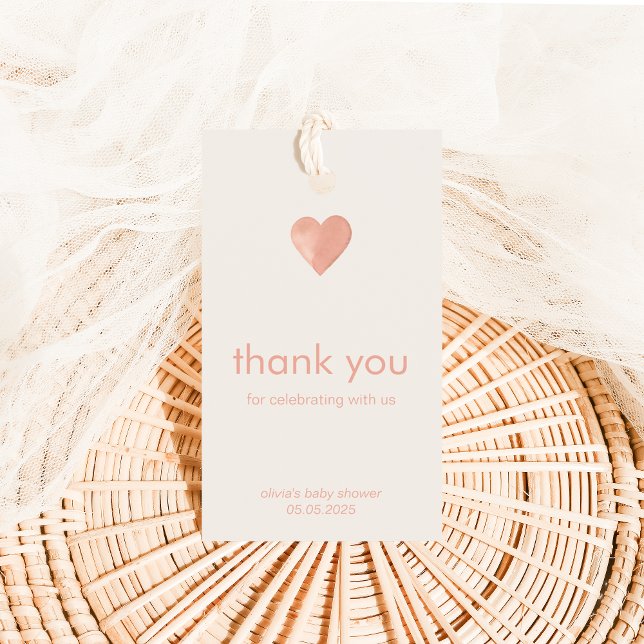 Tack för hjärtstillestånd med vår Märkre Presentetikett (Skapare uppladdad)