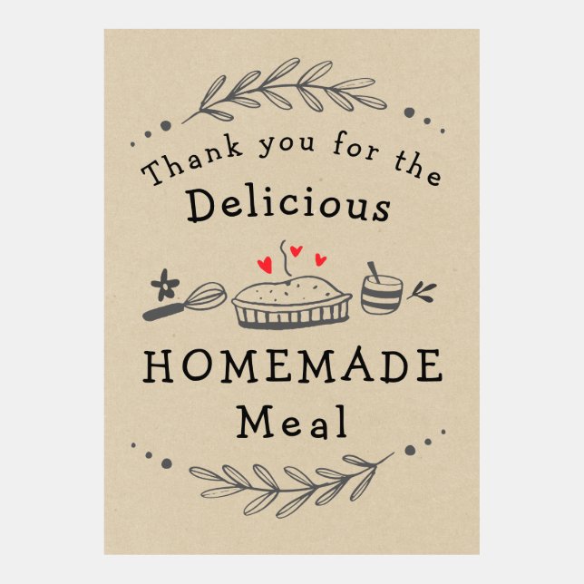 Tack för Homemade Meal (Framsida)