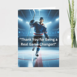 Tack för Ice Hockey Encouragement Kort