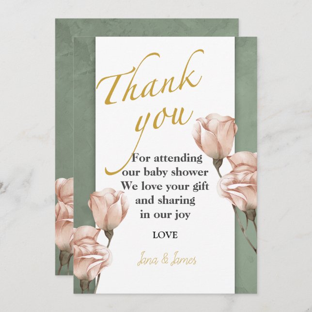 Tack för inbjudan från trendiget (Fram/baksida)